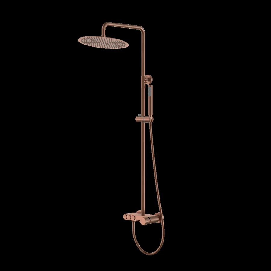Душевая стойка Boheme Stick 128-BRB 570×185×1090 мм, цвет бронза брашированная