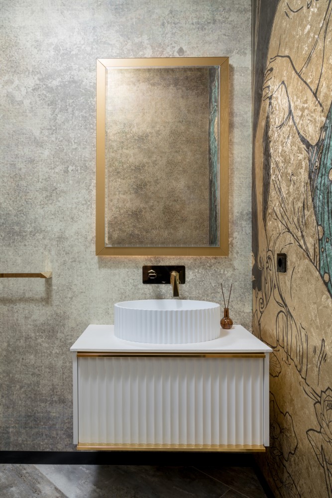 Тумба для ванной Armadi Art Vallessi Avantgarde 843-080-WG 80×46×38 см, цвет белый матовый — Основное изображение
