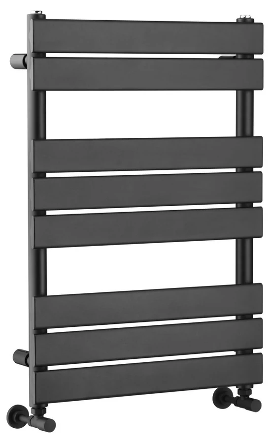 Полотенцесушитель водяной Boheme Venturo 720-B 50×11×80 см, цвет черный матовый