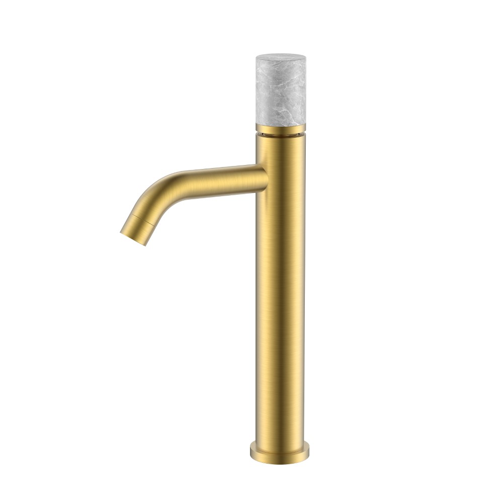 Смеситель для раковины-чаши Boheme Stick 122-MG-MR-GR 160×45×331 мм, цвет золото матовое — Основное изображение