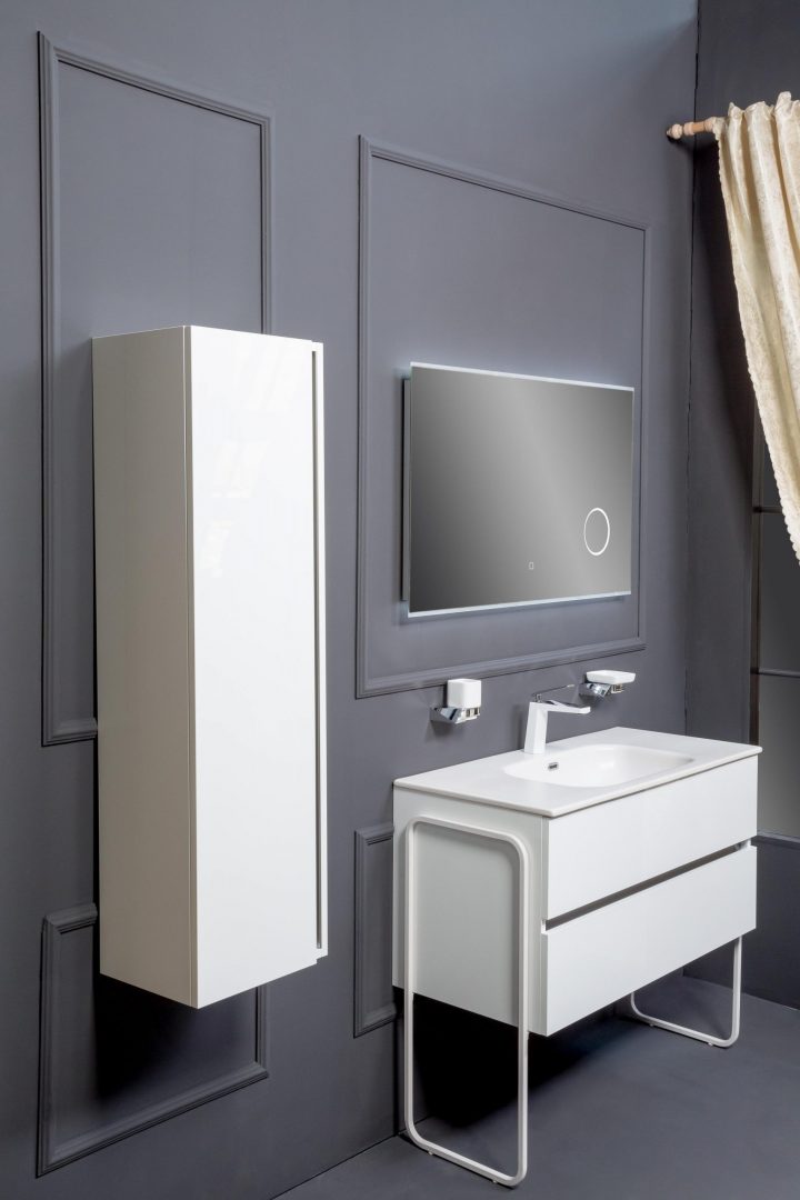 Тумба для ванной Armadi Art Vallessi 837-080-W 80×46×53 см, цвет белый матовый — Основное изображение