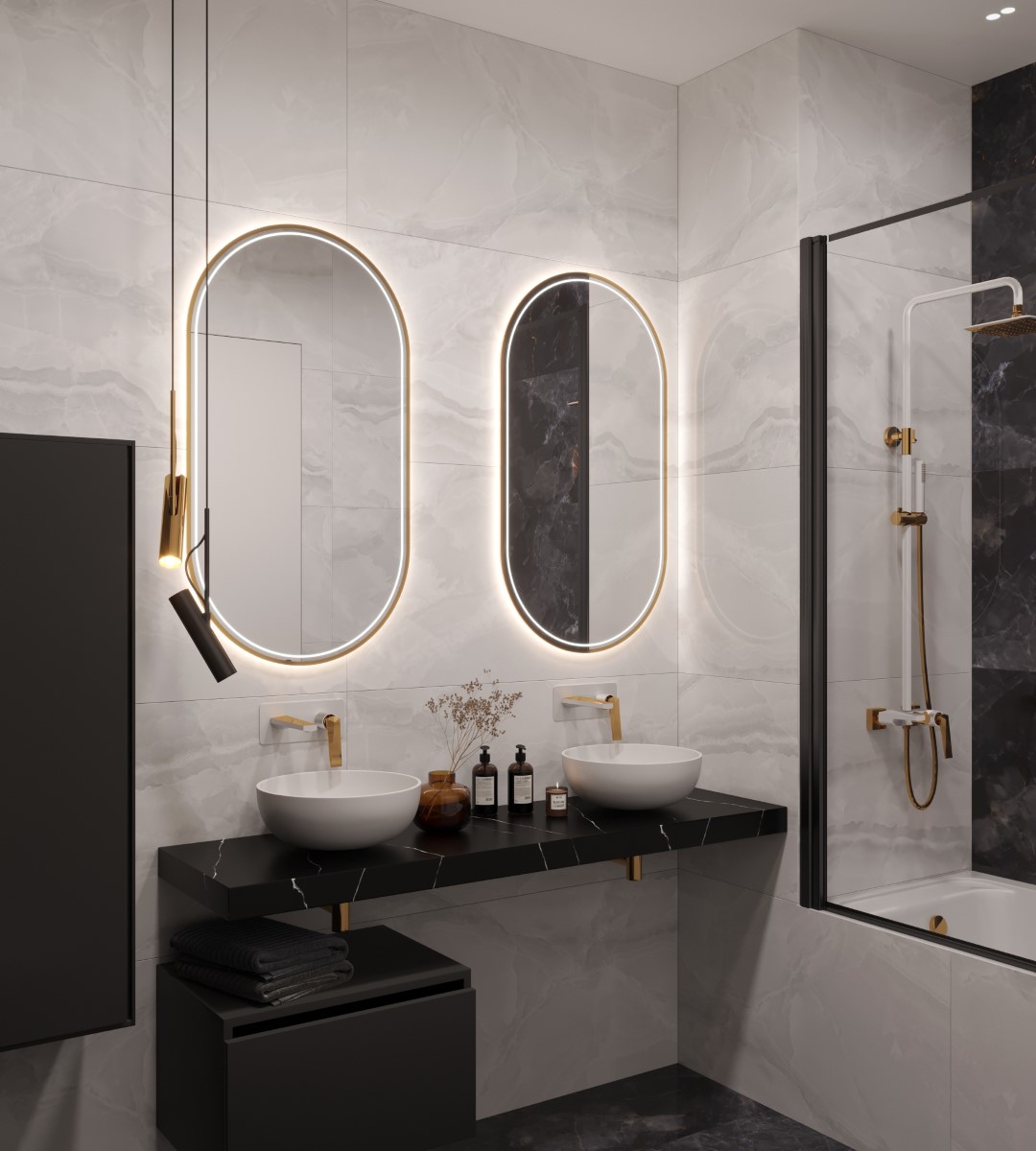 Столешница для ванной Armadi Art Flat 869-160-NM 161×46×7 см — Основное изображение