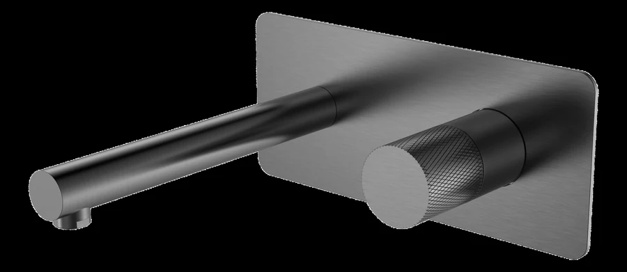 Смеситель встраиваемый Boheme Stick 125-GM.2 202×230×100 мм, цвет графитовый