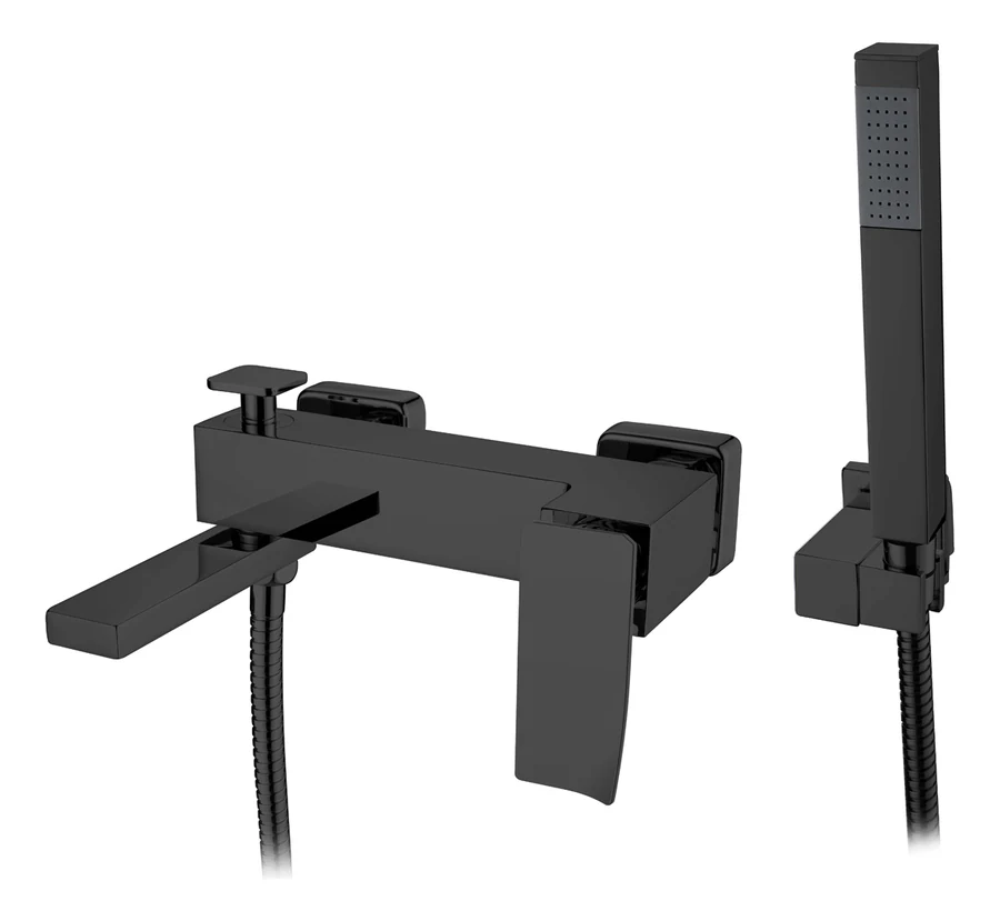 Смеситель для ванны Boheme Q 143-BB.2 172×225×124 мм, цвет черный матовый