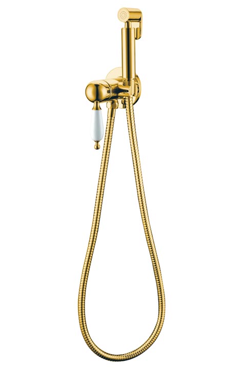 Гигиенический душ Boheme Imperiale 435 95×80×190 мм, цвет золото — Основное изображение