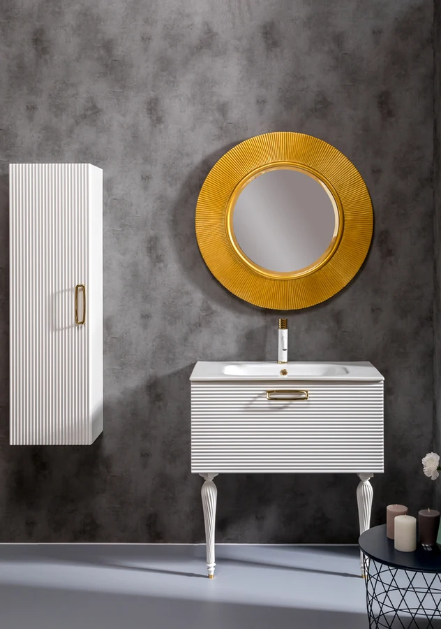 Пенал для ванной Armadi Art Vallessi Avantgarde 845-WG 350×280×1200 мм, цвет белый матовый
