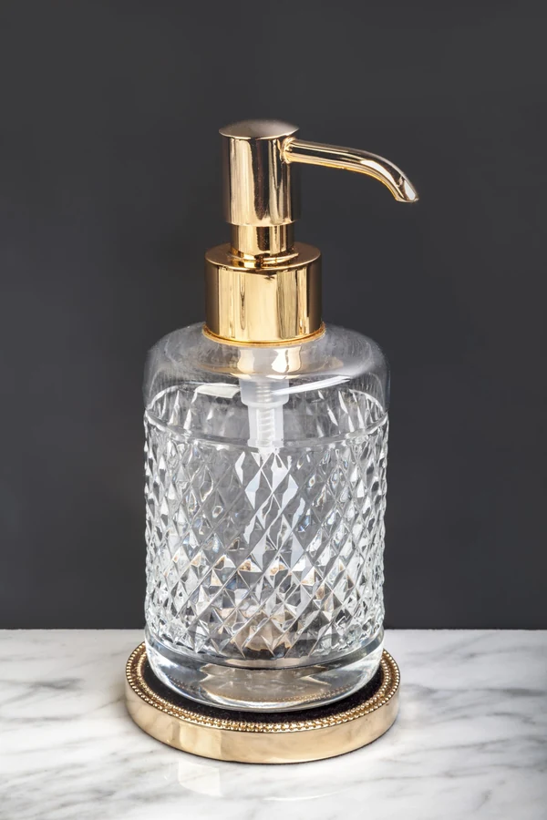 Диспенсер Boheme Murano Cristal 10228 80×80×175 мм, цвет золото