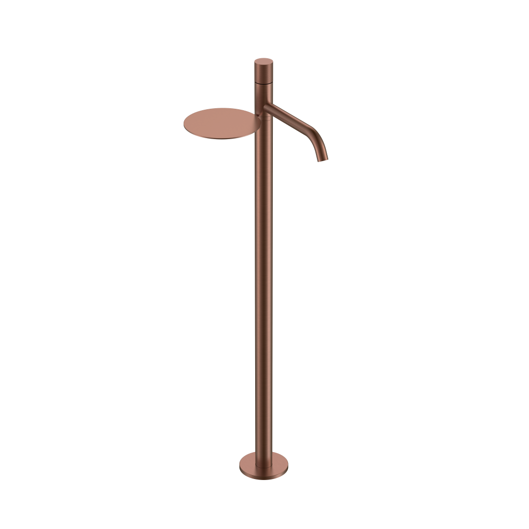 Смеситель для напольной раковины Boheme Stick 120-BRB.2 258×214×1154 мм, цвет бронза брашированная — Основное изображение