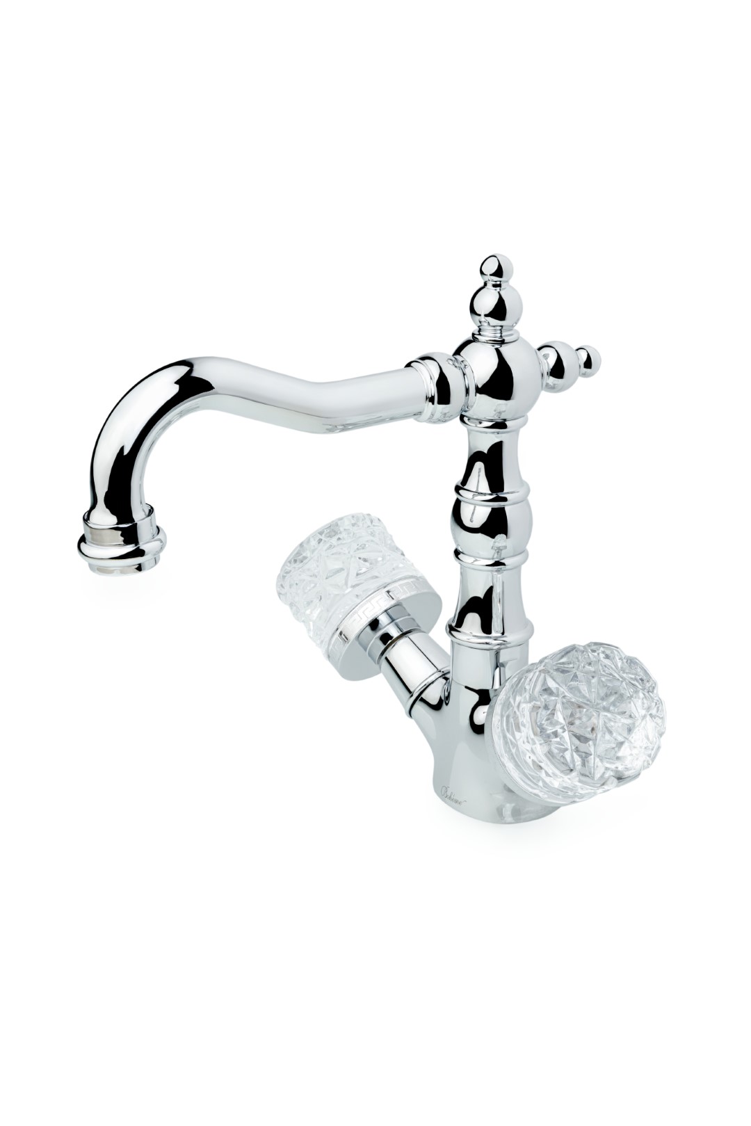 Смеситель для раковины высокий Boheme Crystal 272-CRST 210×152×209 мм, цвет хром — Основное изображение