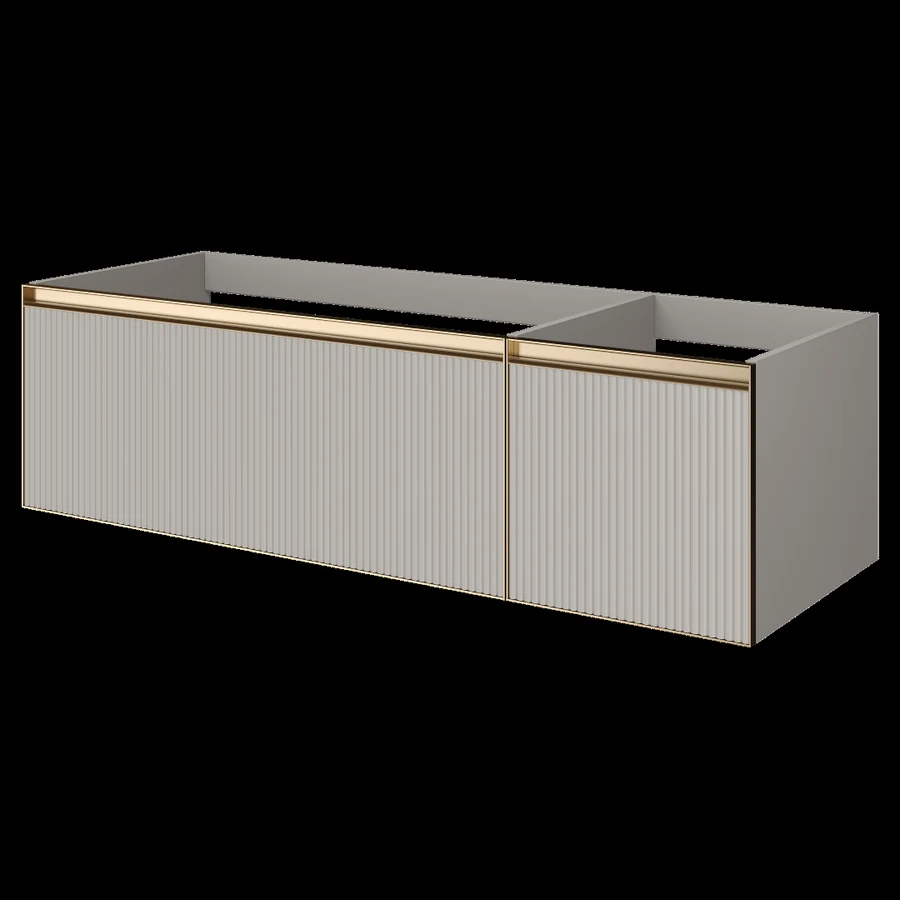 Тумба для ванной Armadi Art Quatro 790-M2-140-CM-RIB-MG 140×40 см