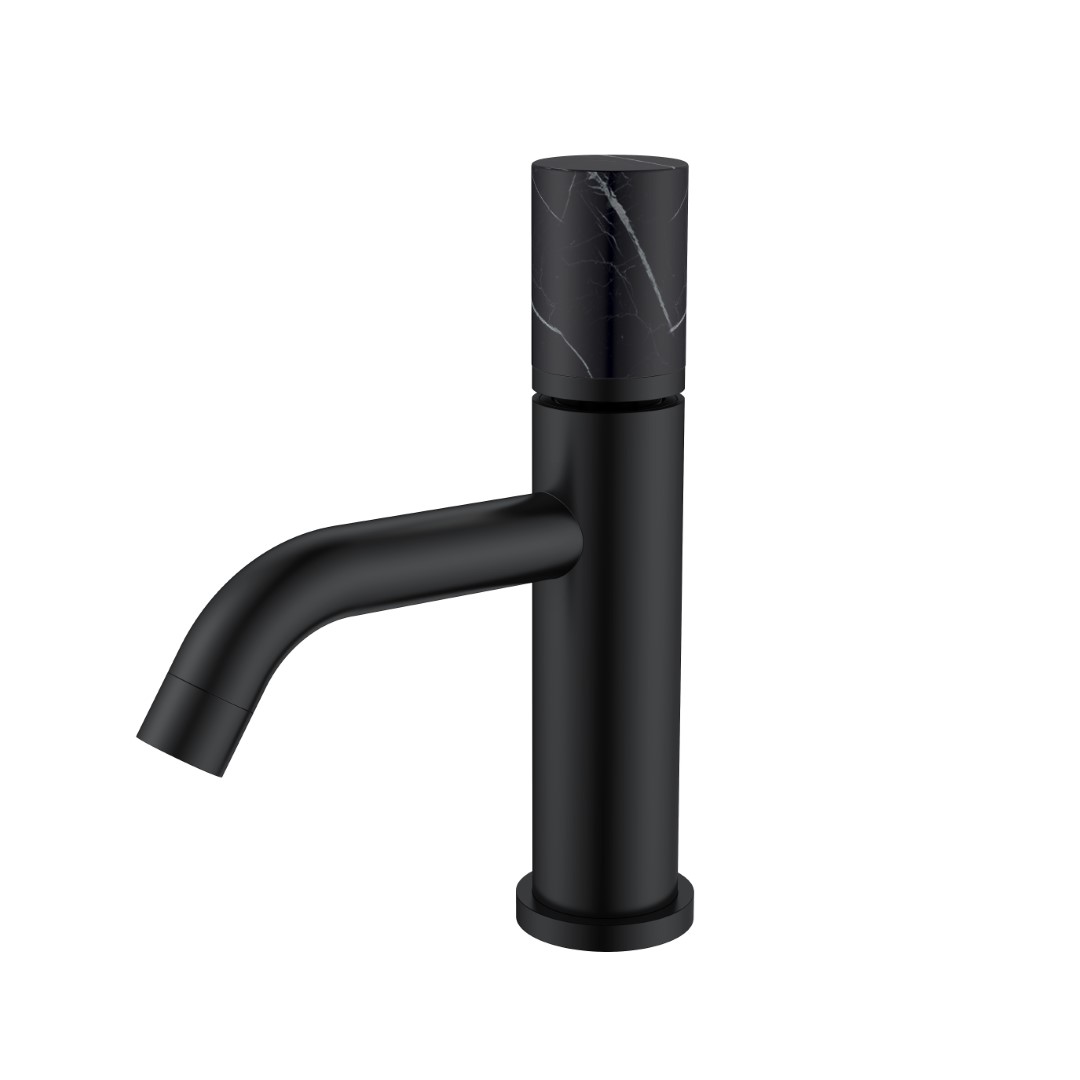 Смеситель для раковины Boheme Stick 121-B-MR-B 160×45×201 мм, цвет черный матовый — Основное изображение