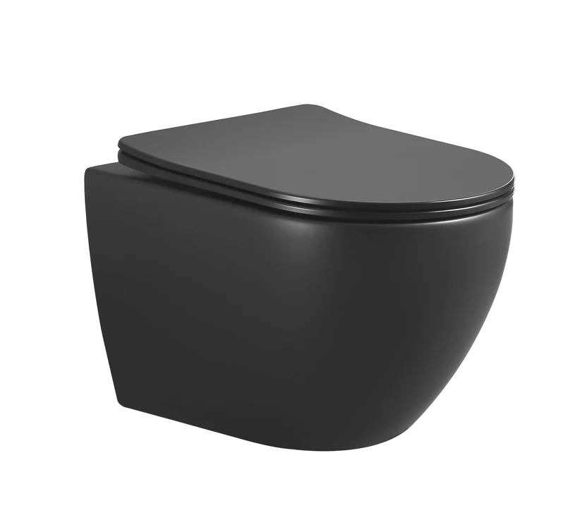Унитаз подвесной Boheme Nero 961 525×370×290 мм, цвет черный матовый