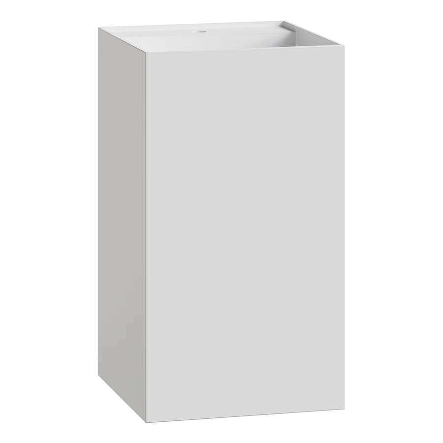 Раковина напольная Boheme Cube 802-MW 48×48×85 см, цвет белый матовый