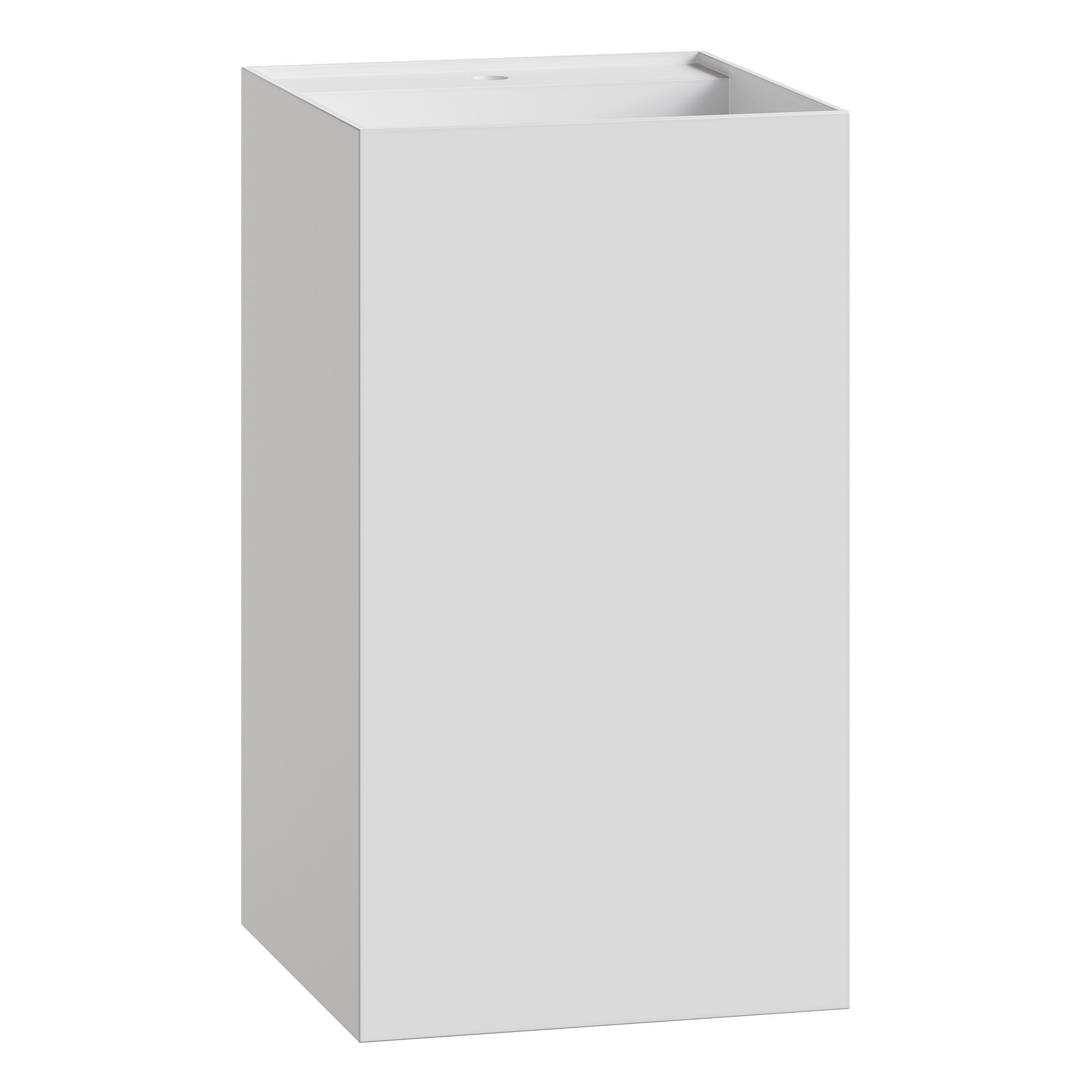 Раковина напольная Boheme Cube 802-MW 48×48×85 см, цвет белый матовый — Основное изображение