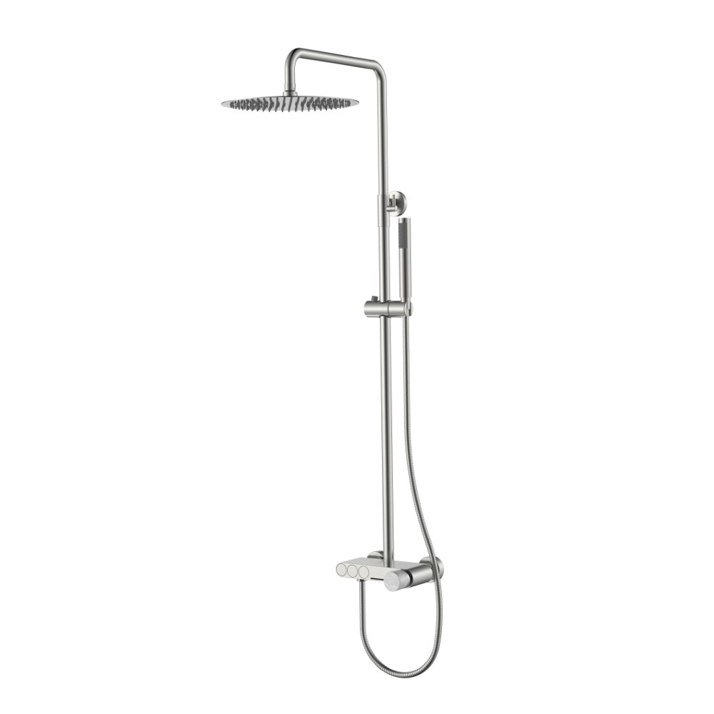 Душевая стойка Boheme Stick 128-NB-MR-GR 570×185×1090 мм, цвет никель — Основное изображение