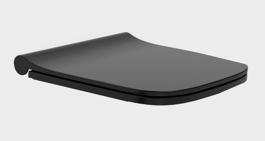 Сиденье для унитаза Boheme Bello 975-B 349×440×45 мм, цвет черный матовый