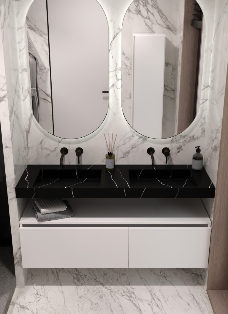 Раковина-моноблок Armadi Art Flat 859-140-NM 452×1410×80 мм — Основное изображение