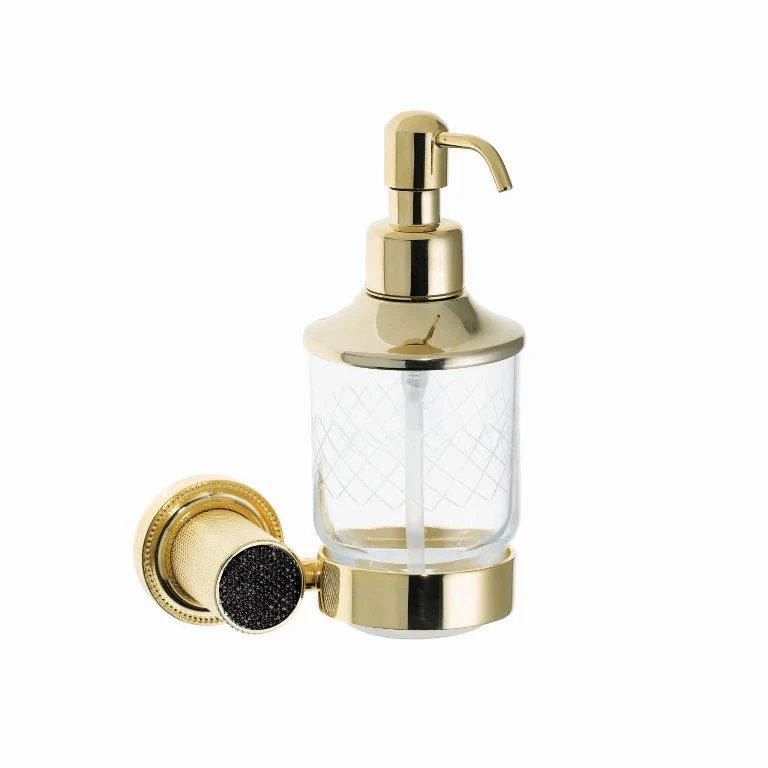 Диспенсер Boheme Royal Cristal 10932-G-B 120×175×80 мм, цвет золото