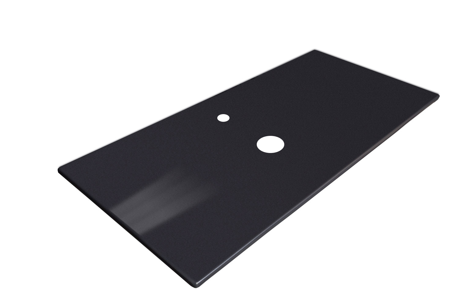 Столешница для ванной Armadi Art Vallessi 840-060-А 61×46×1 см, цвет графитовый — Основное изображение
