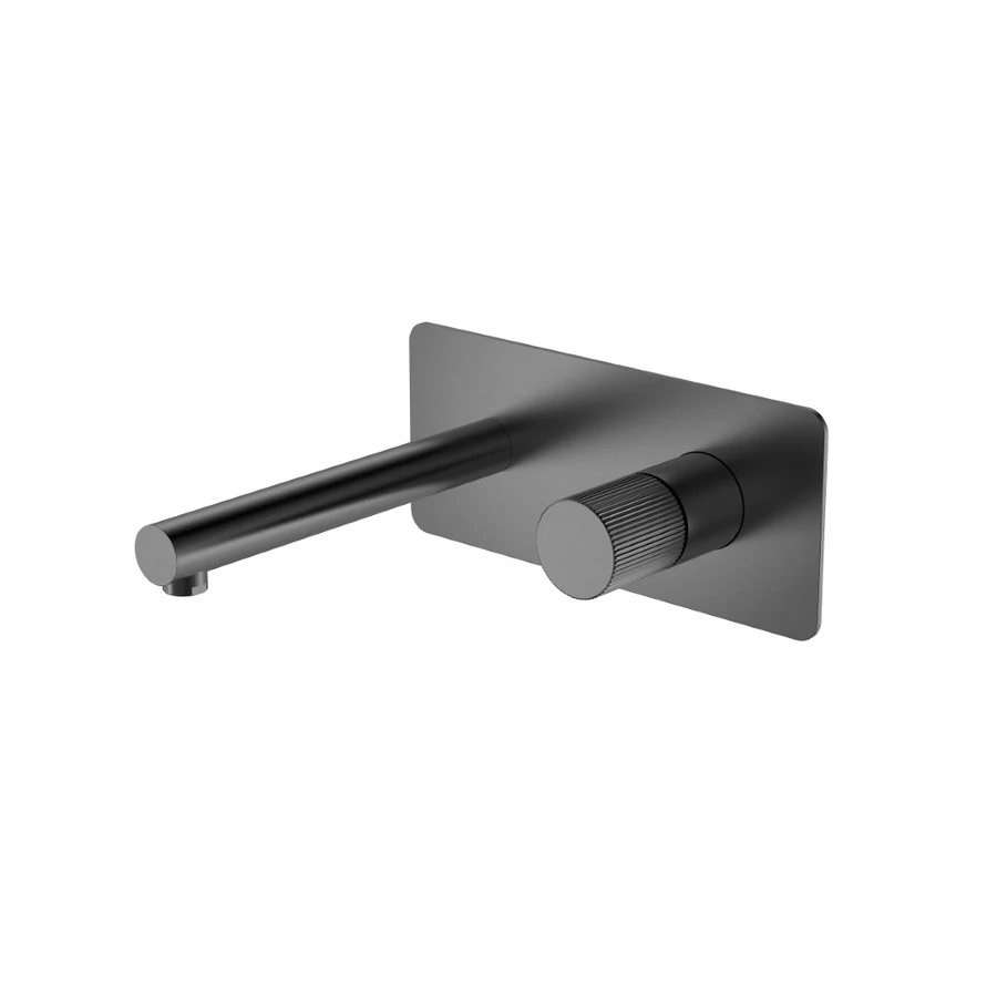 Смеситель встраиваемый Boheme Stick 125-GM.3 202×230×100 мм, цвет графитовый