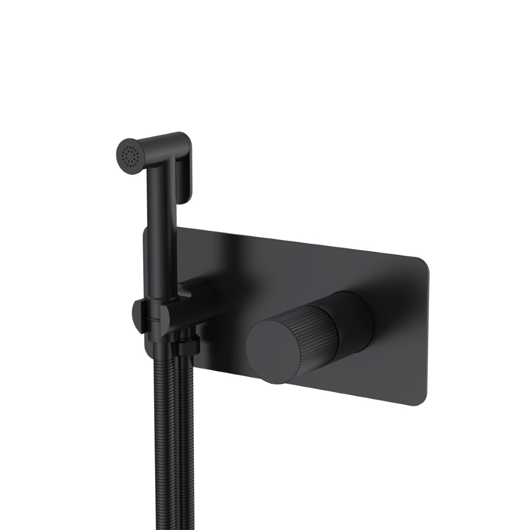 Гигиенический душ Boheme Stick 127-BB.3 203×230×100 мм, цвет черный матовый — Основное изображение