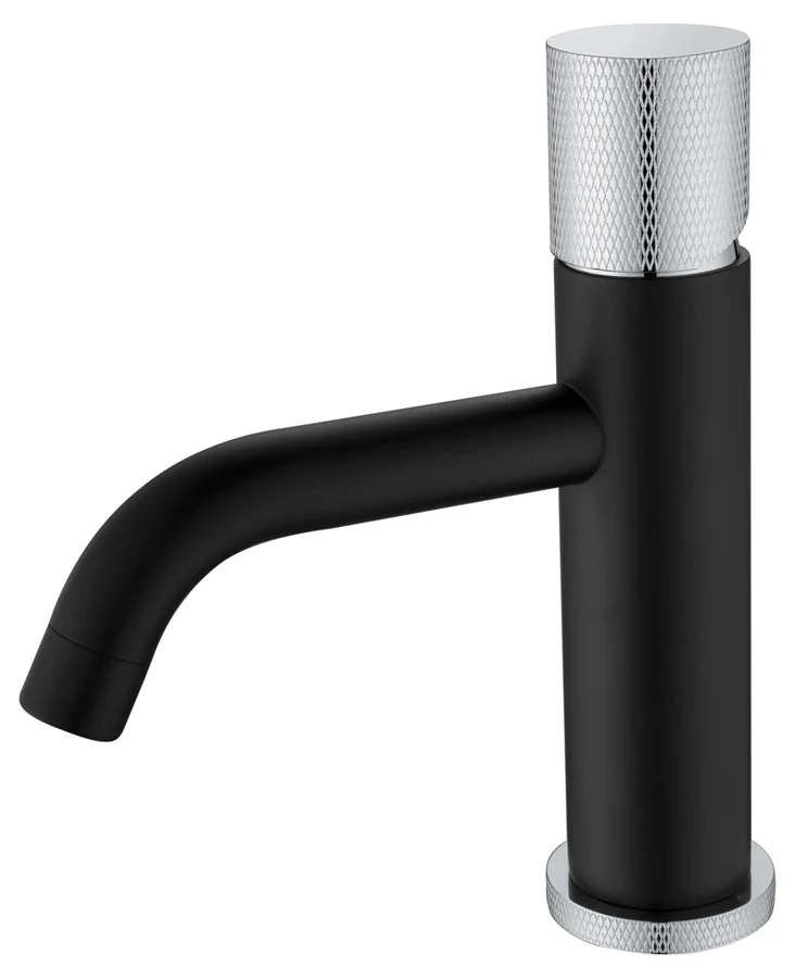 Смеситель для раковины Boheme Stick 121-BCR.2 160×45×201 мм, цвет черный матовый