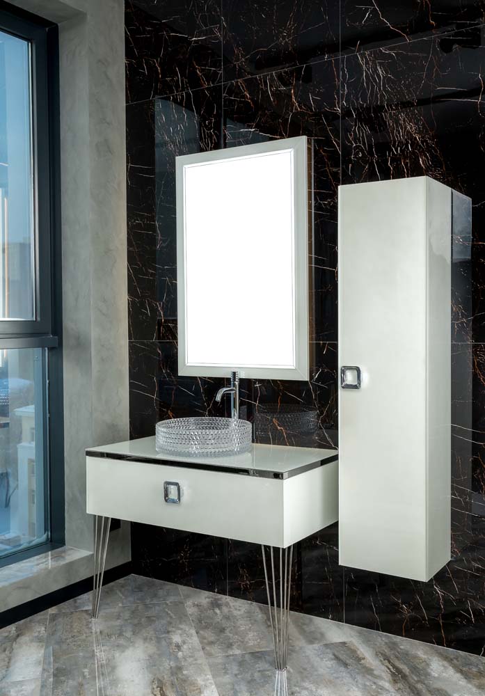Столешница для ванной Armadi Art Lucido 853-100-W LUCIDO 1010×520×8 мм, цвет белый матовый — Основное изображение