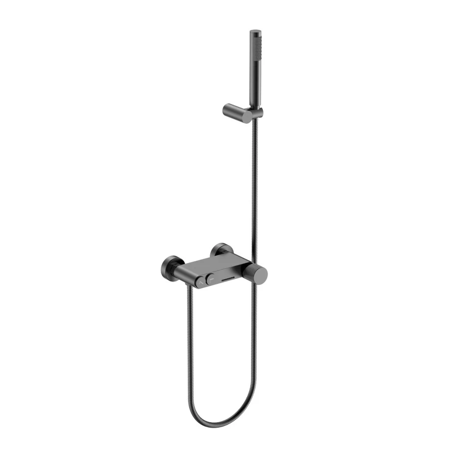 Смеситель для ванны Boheme Stick 123-GM.3, цвет графитовый