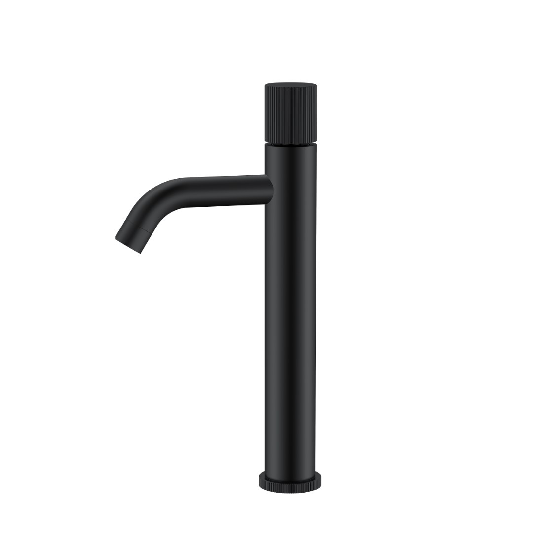 Смеситель для раковины-чаши Boheme Stick 122-BB.3 160×45×331 мм, цвет черный матовый — Основное изображение