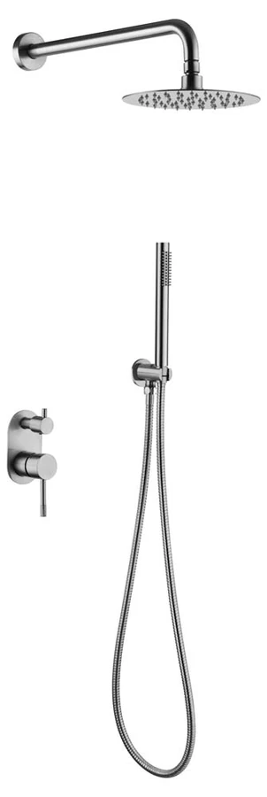 Душевая система встраиваемая Boheme Uno 464-INOX 552×300×150 мм