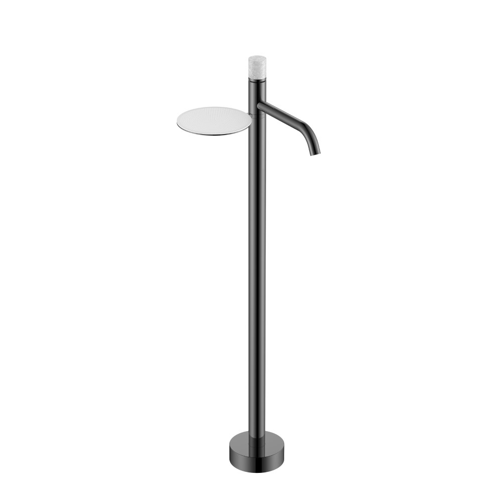 Смеситель для напольной раковины Boheme Stick 120-SGM-MR-GR, цвет графитовый глянцевый — Основное изображение