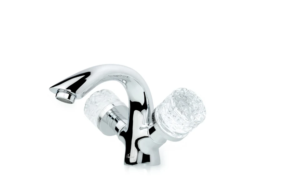 Смеситель для раковины Boheme Crystal 271-CRST 154×154×128 мм, цвет хром