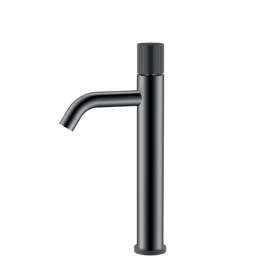 Смеситель для раковины-чаши Boheme Stick 122-SGM.3 160×45×331 мм, цвет графитовый глянцевый