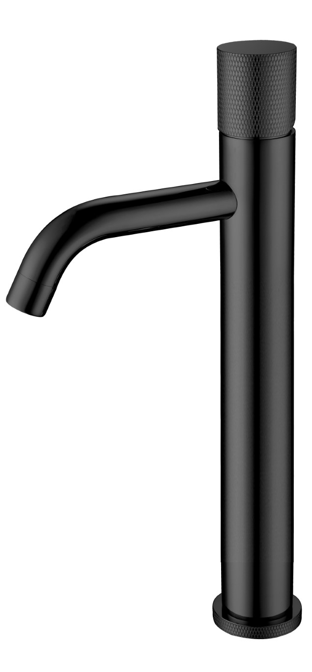 Смеситель для раковины-чаши Boheme Stick 122-BB.2 160×45×331 мм, цвет черный матовый — Основное изображение