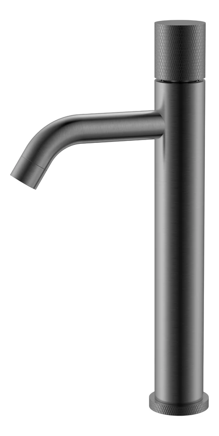 Смеситель для раковины-чаши Boheme Stick 122-GM.2 160×45×331 мм, цвет графитовый