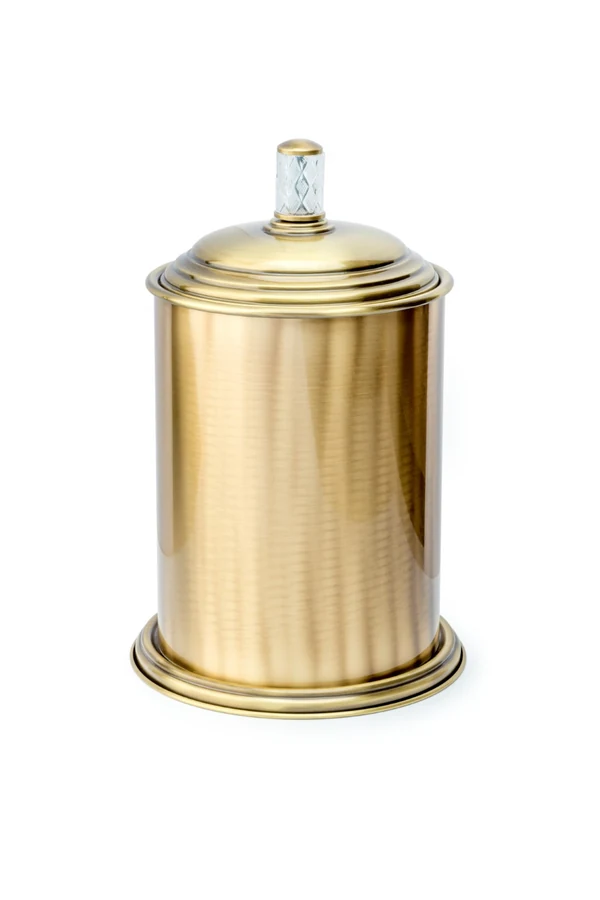 Мусорное ведро Boheme Murano Cristal 10907-CRST-BR 27×27×36 см, цвет бронза