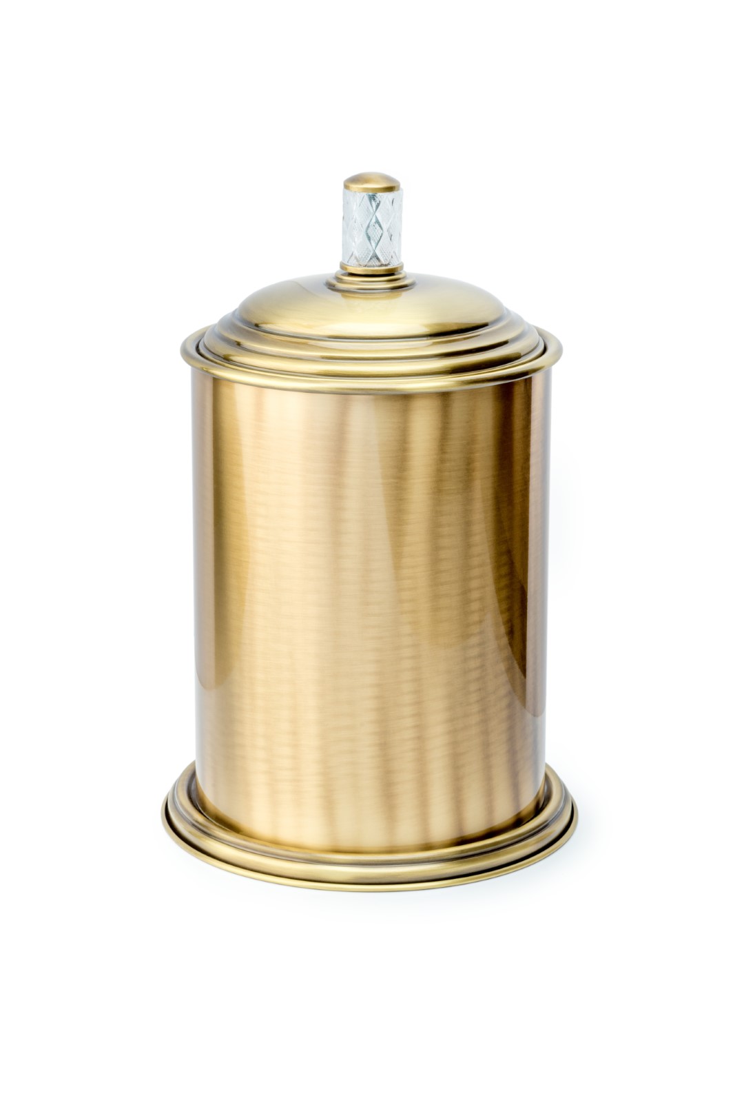 Мусорное ведро Boheme Murano Cristal 10907-CRST-BR 27×27×36 см, цвет бронза — Основное изображение