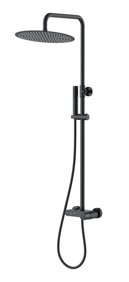 Душевая стойка Boheme Stick 128-BB.2 570×185×1090 мм, цвет черный матовый