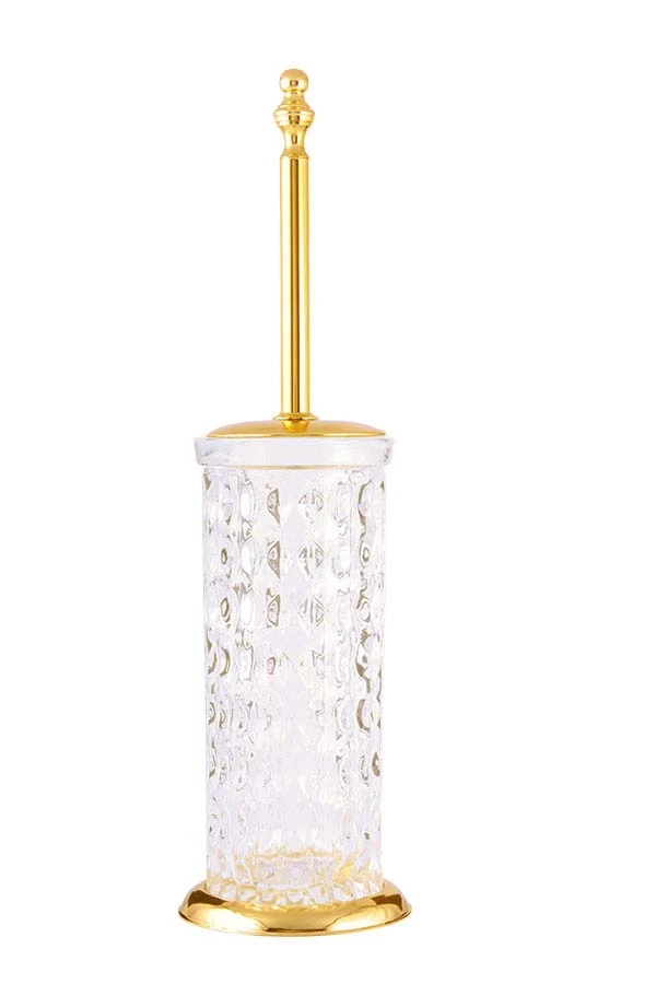 Ёршик для унитаза Boheme Imperiale 10425 110×395×110 мм, цвет золото