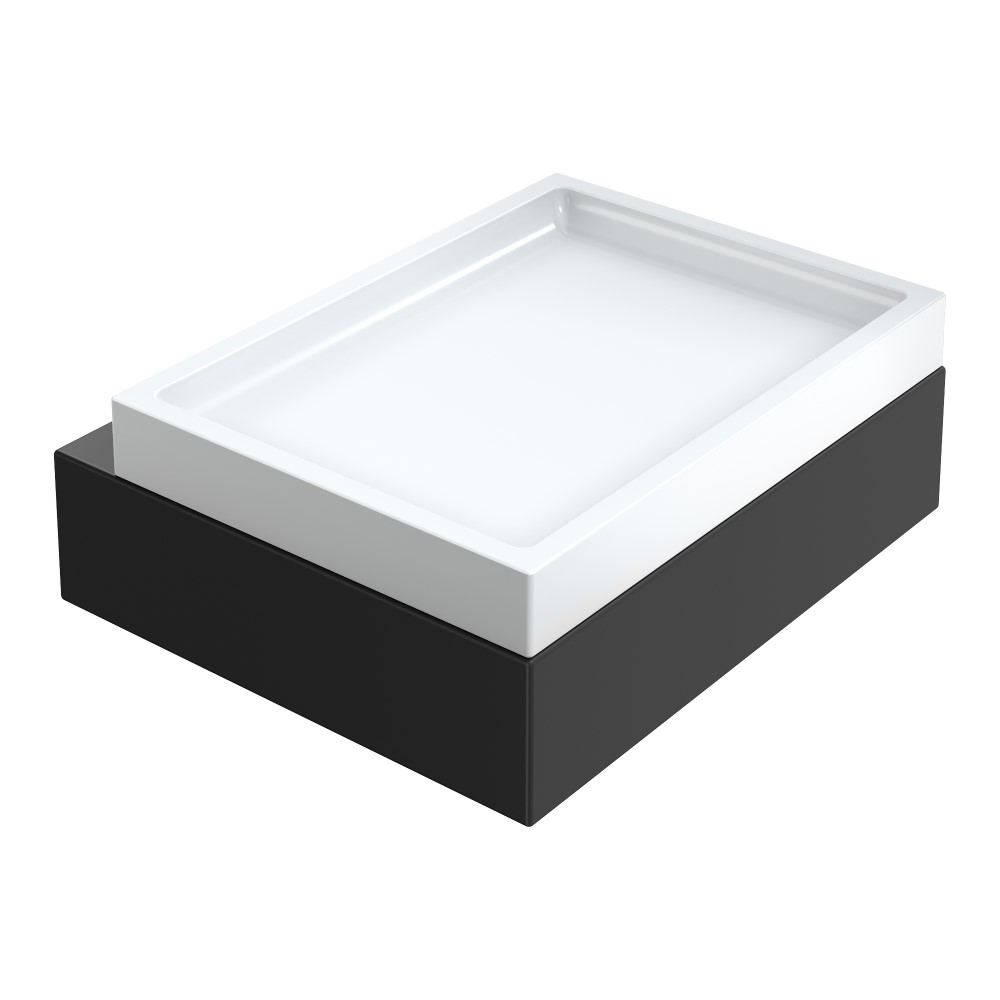 Мыльница Boheme Qubic 10723-B, цвет черный матовый — Основное изображение