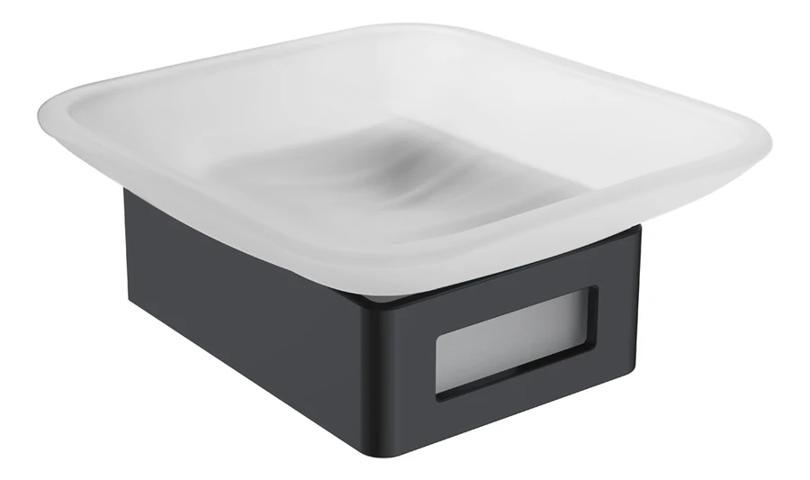 Мыльница Boheme Q 10943-CR-B 104×124×48 мм, цвет хром