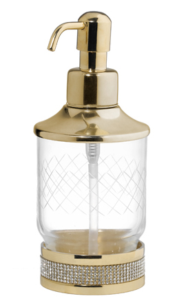 Диспенсер Boheme Royal Cristal 10929-ROYALE-GOLD 75×75×180 мм, цвет золото — Основное изображение