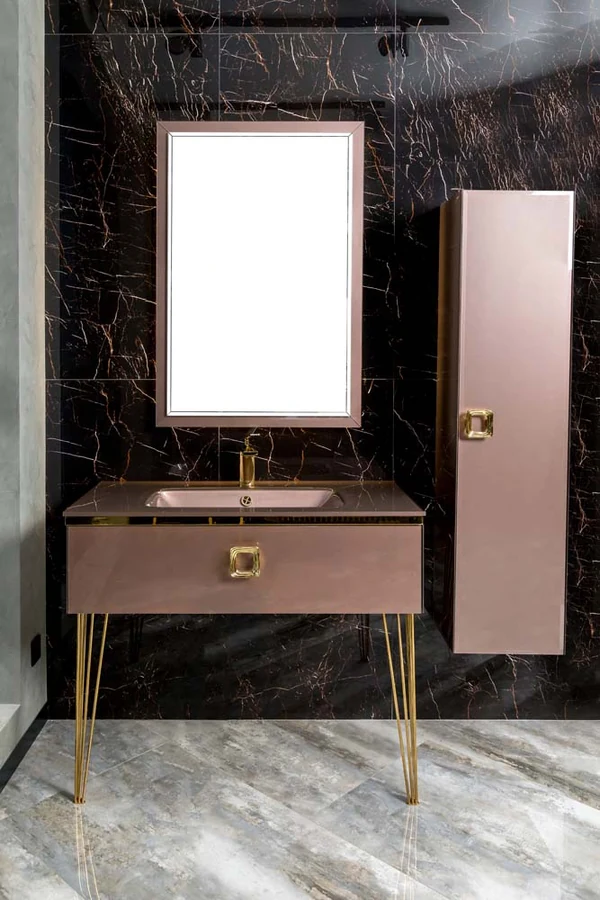 Консоль для раковины Armadi Art Lucido 770-080-PU 84×55×30 см