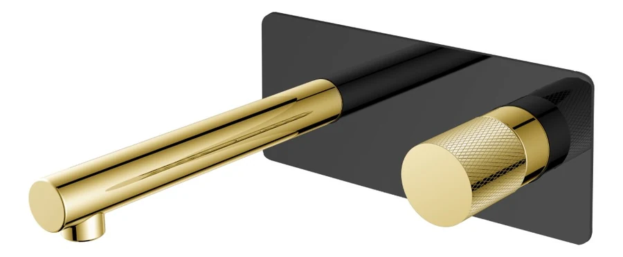 Смеситель встраиваемый Boheme Stick 125-BG.2 202×230×100 мм, цвет черный матовый