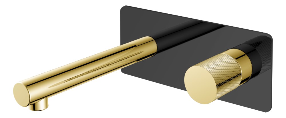 Смеситель встраиваемый Boheme Stick 125-BG.2 202×230×100 мм, цвет черный матовый — Основное изображение
