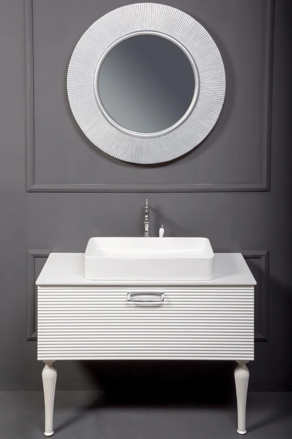 Тумба для ванной Armadi Art Vallessi Avantgarde 842-100-WG 100×46×38 см, цвет белый матовый