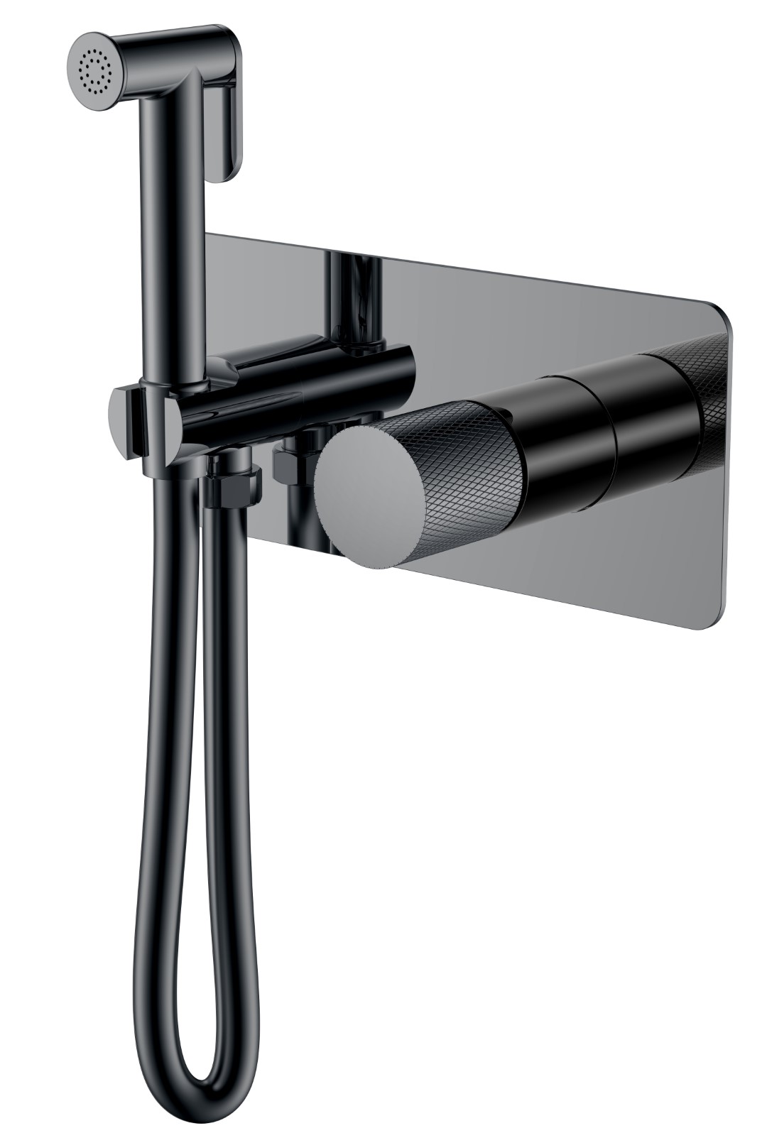 Гигиенический душ Boheme Stick 127-SGM.2 203×230×100 мм, цвет графитовый глянцевый — Основное изображение