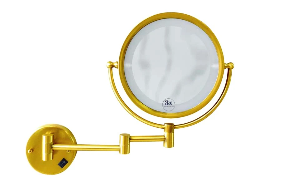 Зеркало Boheme Imperiale 501-G 25×25×32 мм, цвет золото