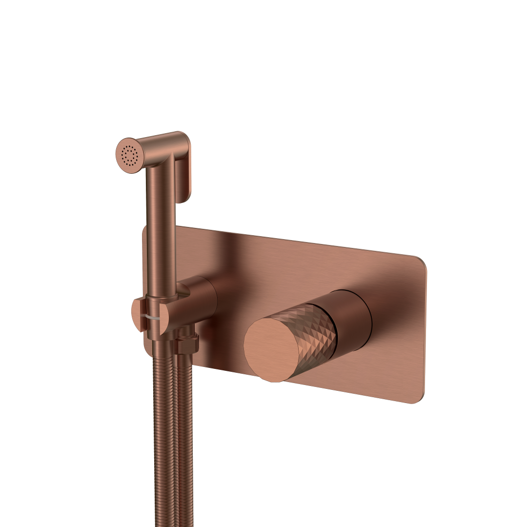 Гигиенический душ Boheme Stick 127-BRB 203×230×100 мм, цвет бронза брашированная — Основное изображение