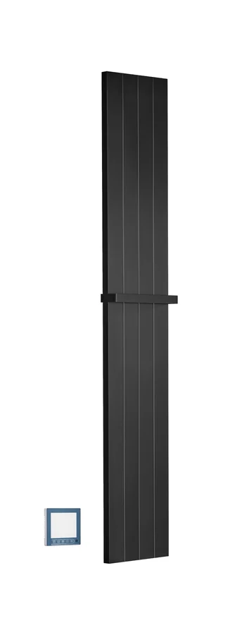 Полотенцесушитель электрический Boheme Flat 725-B 87×250×1500 мм, цвет черный матовый